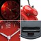 4 Inches Twin Bell Loud Alarm Clock for Heavy Sleerpers, Backlight, Battery Operated Old Fashioned Alarm Clock for Bedrooms (Red)